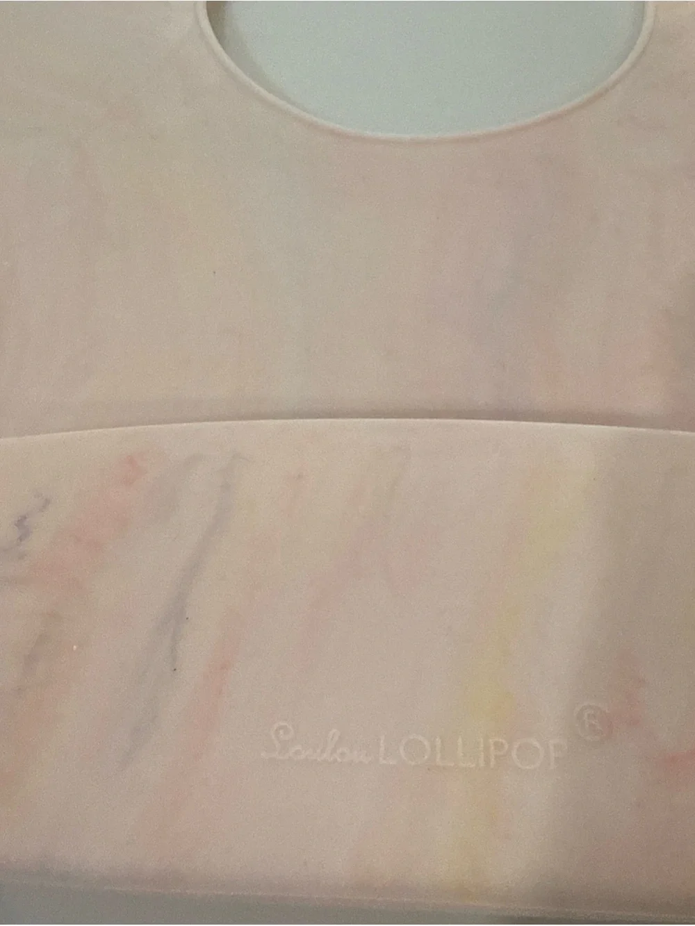 Set of 2 LouLou Lolipop Marble-Style Silicone Catch-All Bibs for Kids